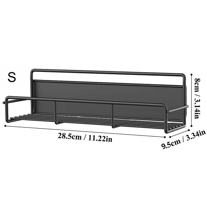 Magnetic Spice Rack for Refrigerator | Fridge Shelf Organizer