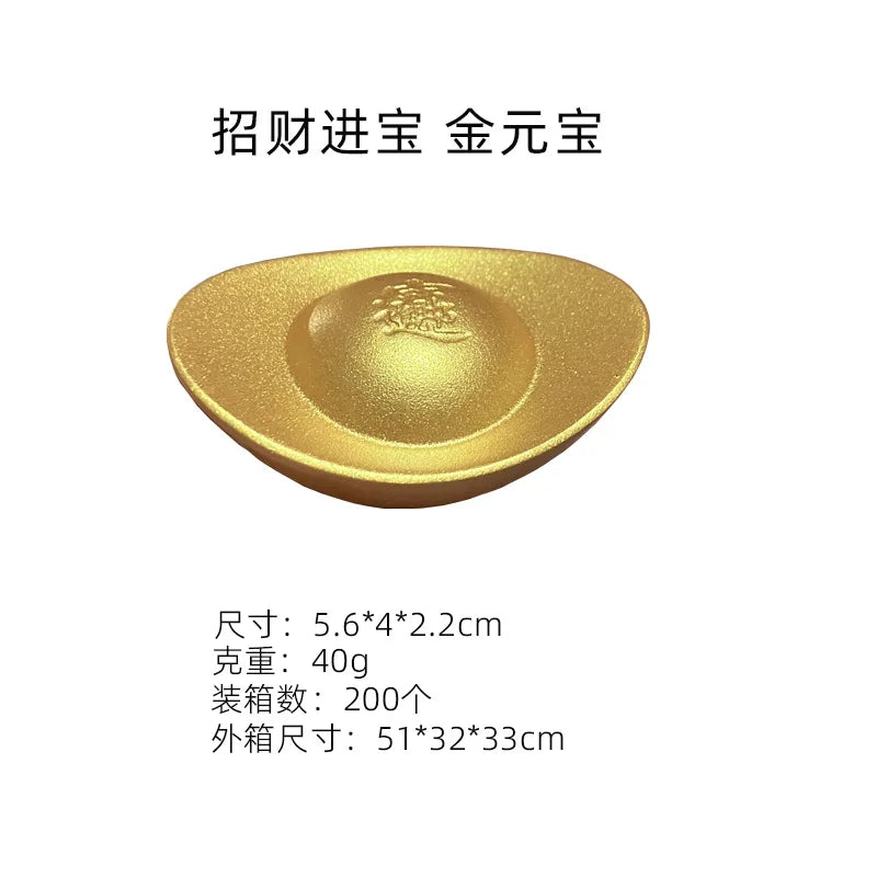 1Pcs Prosperity Sculpture Centerpiece Treasure Basin Statue for Office Shelf Desk Tabletop Art Craft Ornament Home Decorations Peaceful Pleasures Health and Wellness type1