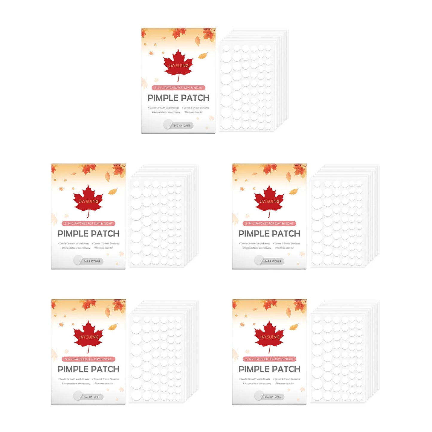Hydrocolloid Acne Patches 549ct – Invisible Pimple Spot Treatment