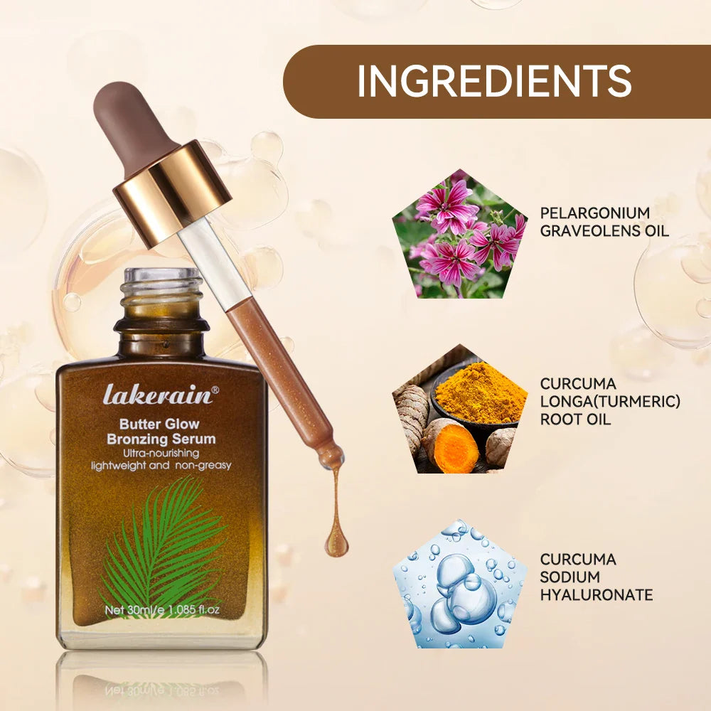 Butter Glow Bronzing Serum – Sunkissed Radiant Glow Drops