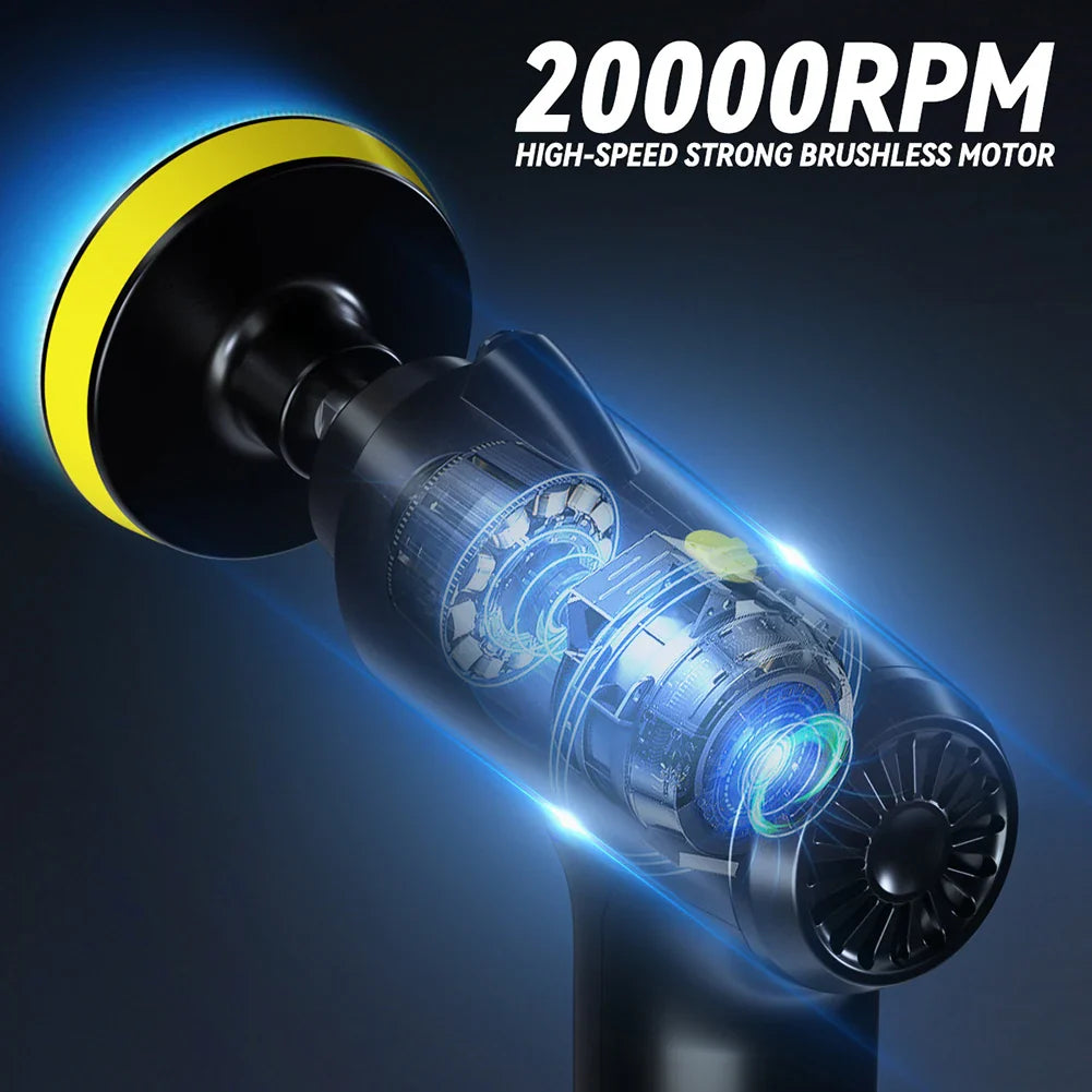Cordless Car Polisher – 3-Speed Wireless Waxing & Buffing Tool