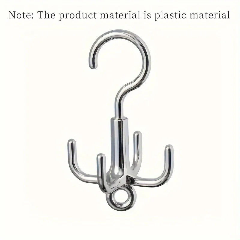 Rotating Claw Hook Hanger for Belts, Ties, Hats & Bags