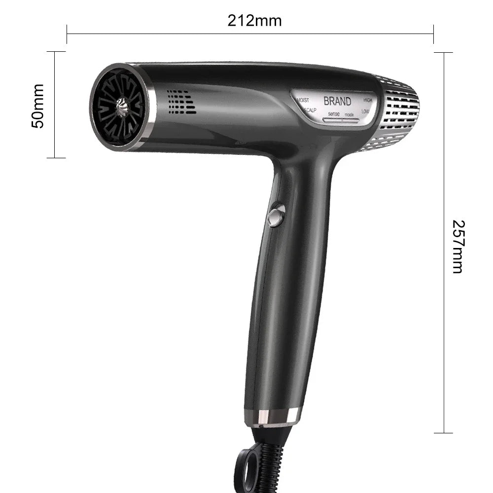 1700W Professional 110000rpm Brushless Hair Dryer Super Powerful High Speed Negative Ions Blow Dryer 220V Electric Blower Peaceful Pleasures Health and Wellness