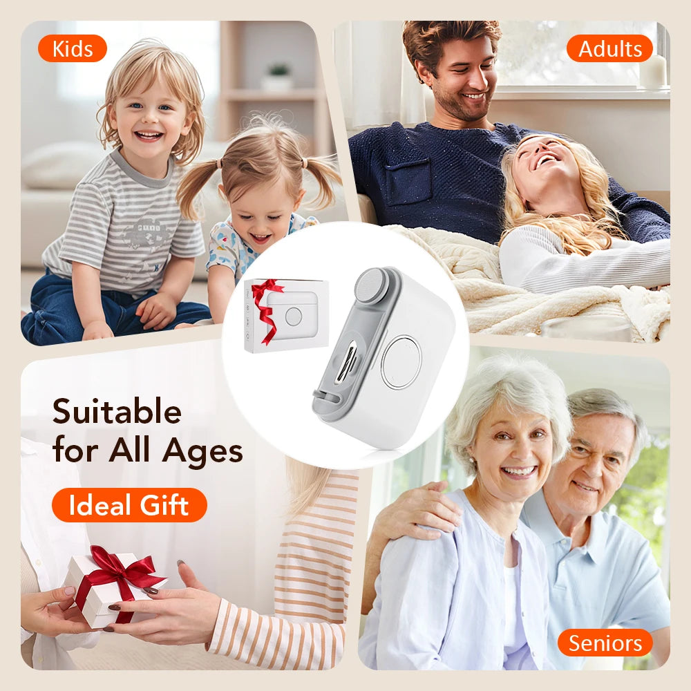 2-in-1 Electric Nail Clippers Dual-Blade Trimming Automatic Fingernail Toe Scissors Grinding Polishing Nails Cutter with Light Peaceful Pleasures Health and Wellness