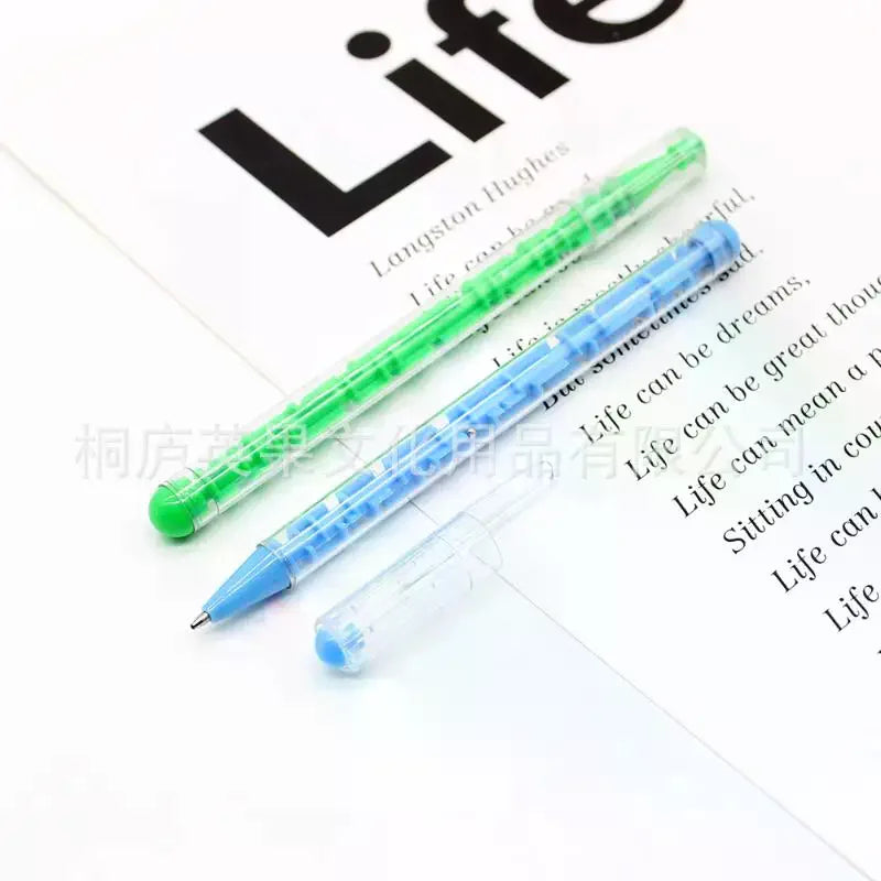 Maze Ballpoint Pen 2-Pack – Fun Puzzle Game Writing Tool