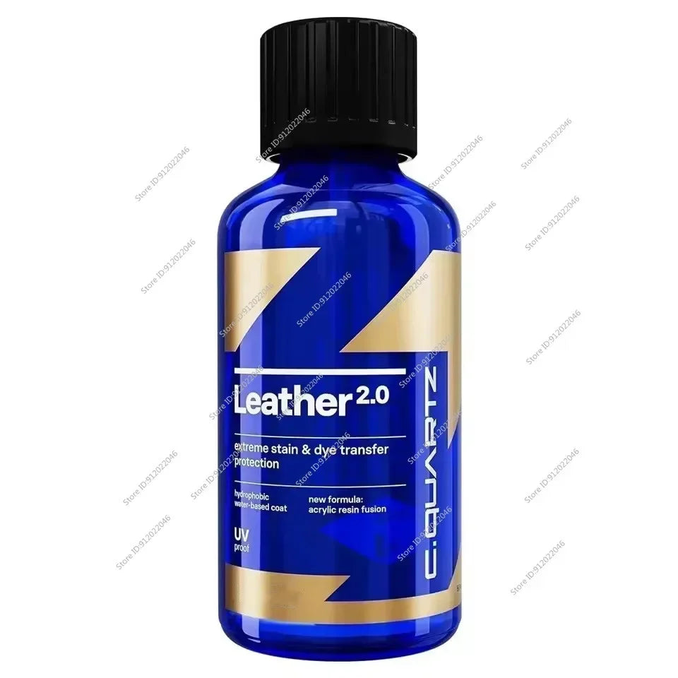 For CAR CQUARTZ Leather 2.0 Hydrophobic Oil Phobic Safe on Car Leather Resistance To UV Denim Dye Coloring Abrasion Stains Peaceful Pleasures Health and Wellness