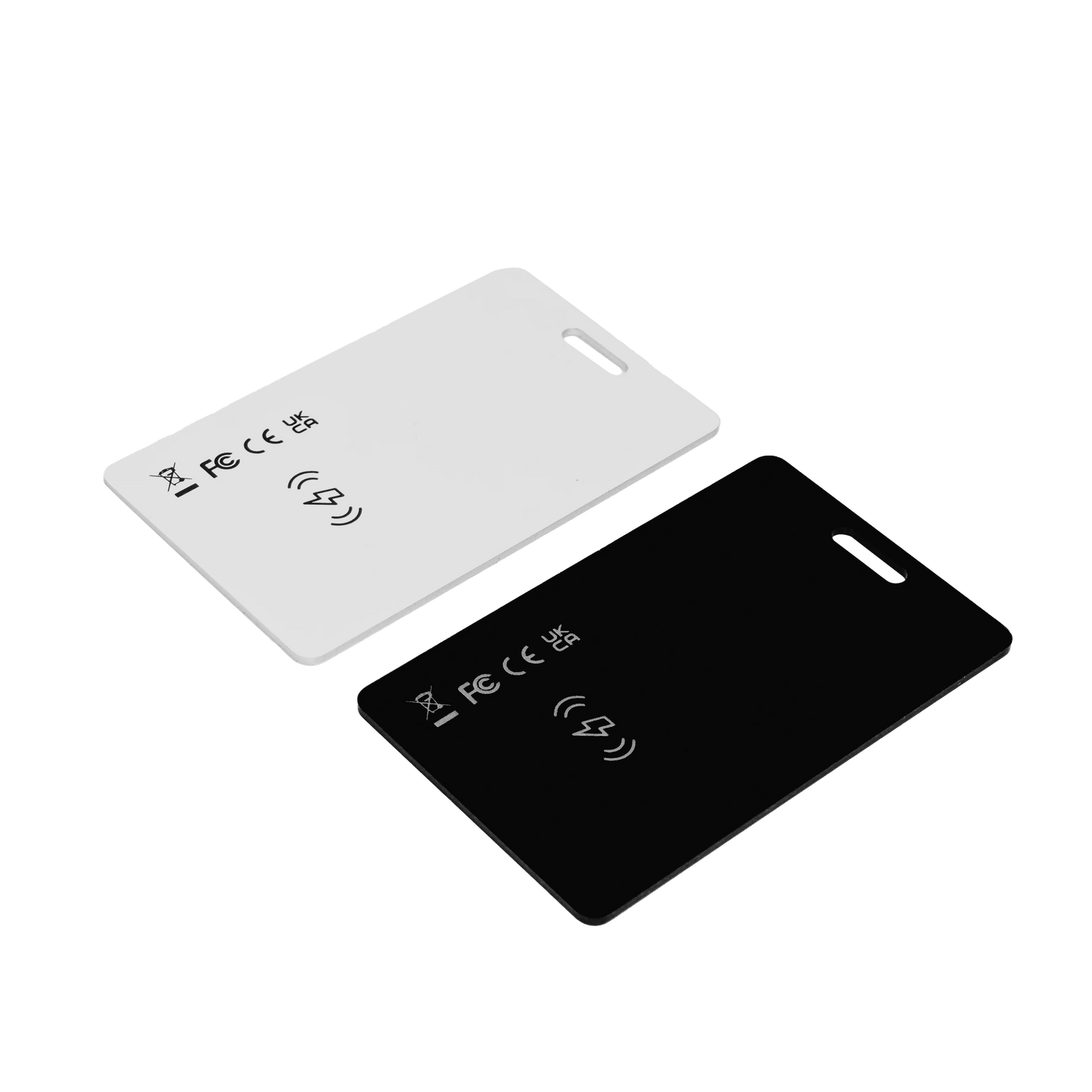 Ultra thin Global GPS Android/iOS Locate Dual System Tracker Waterproof Wireless Smart Tracking Card with Google Find My APP Peaceful Pleasures Health and Wellness 1 black 1 white