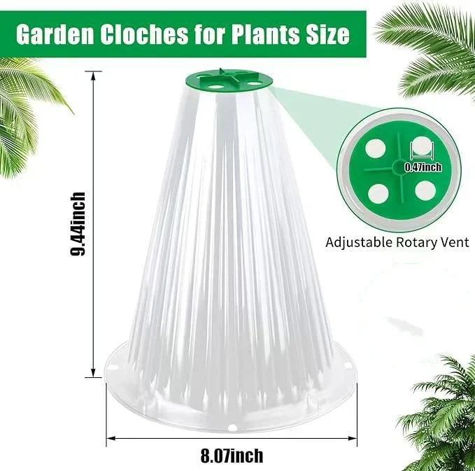 Seedling Protector Caps & Snail Collars – 5 or 10 Pack