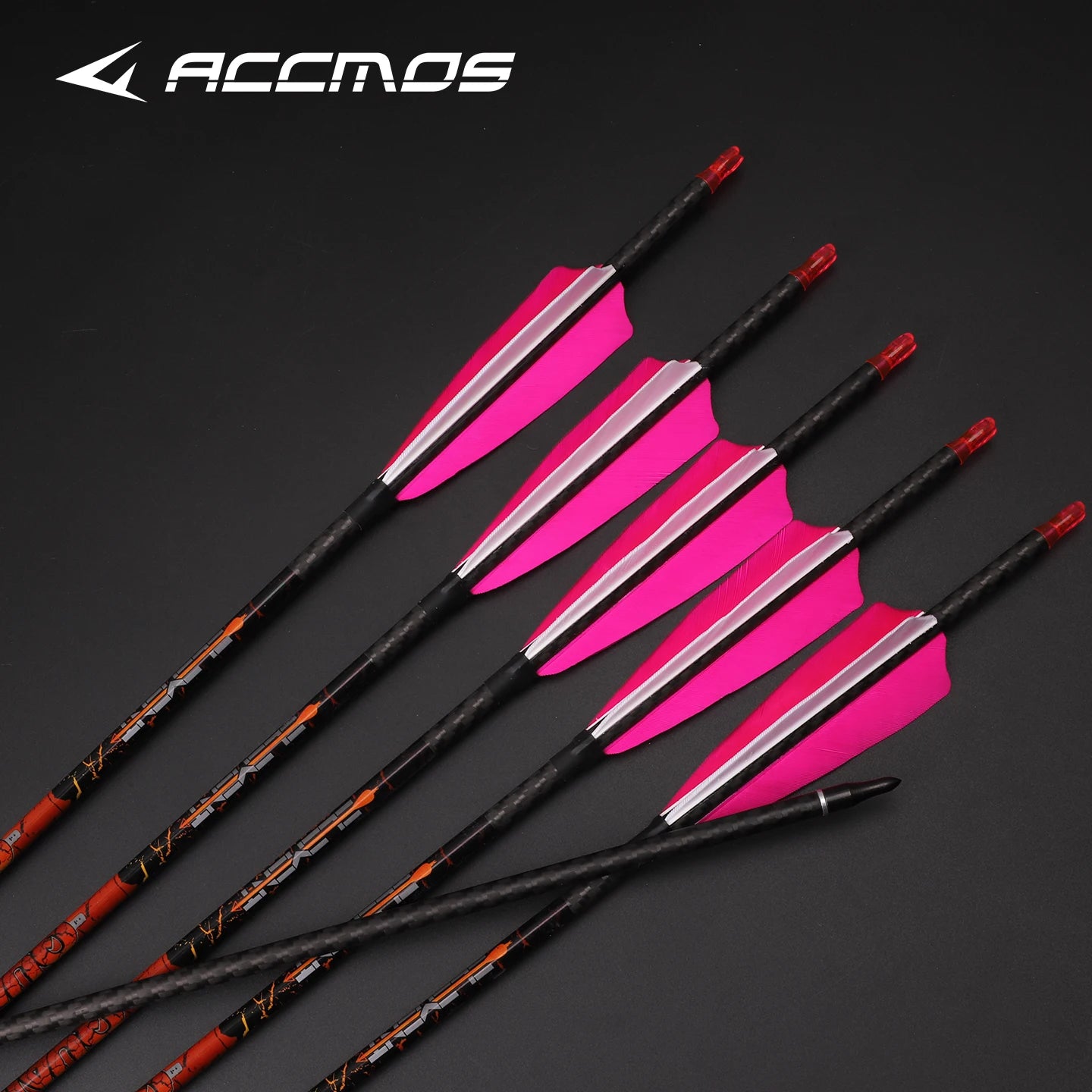 6 Pure Carbon Arrows ID6 Spine 300 350 400 500 Turkey Feather Arrow