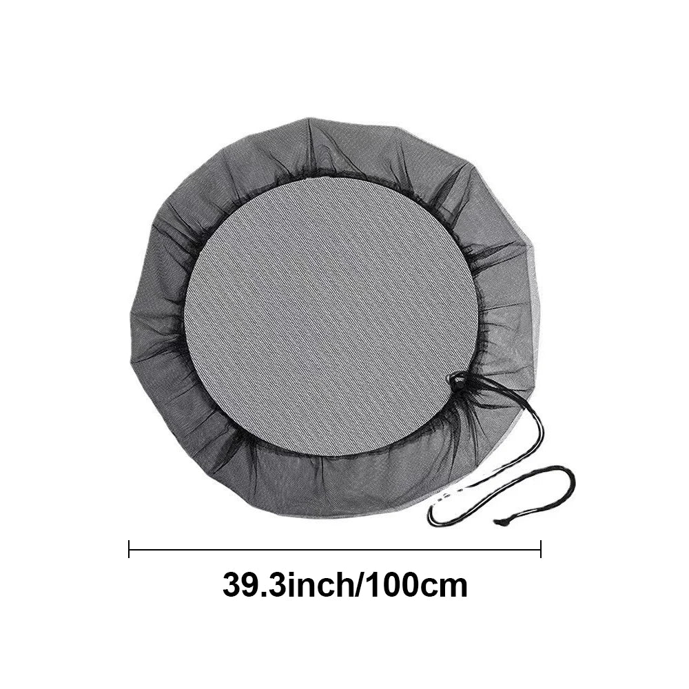 Mesh Cover Netting for Rain Barrels Water Collection Bucket Raindrop Harvesting Tools Anti-Mosquito Water Protection Home Garden Peaceful Pleasures Health and Wellness Large