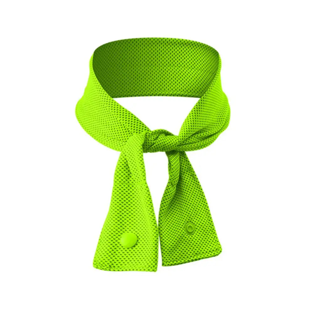 Sports Quick-drying Ice Towel Summer Outdoor Running Cycling Camp Ice Bib Lightweight Comfortable Wipe Sweat Ice Cooling Scarf Peaceful Pleasures Health and Wellness Green