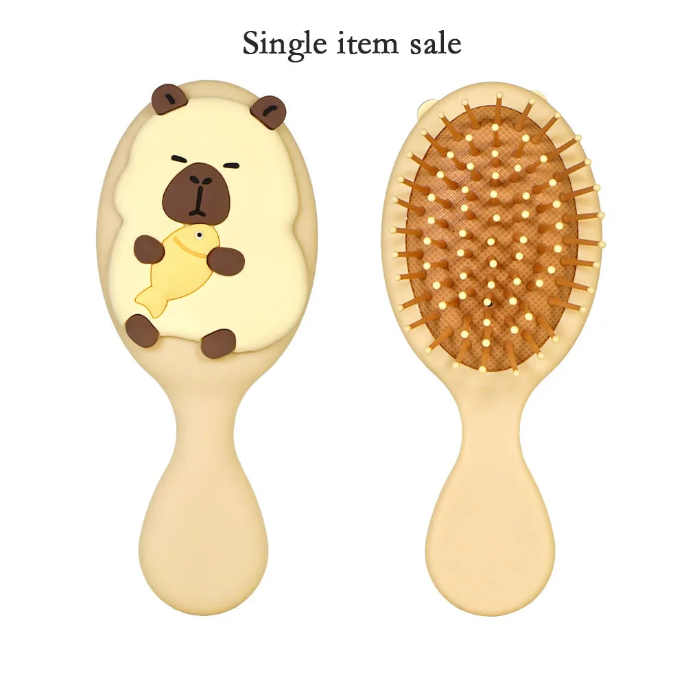 Capybara Hair Brush – Detangling & Scalp Massage Tool
