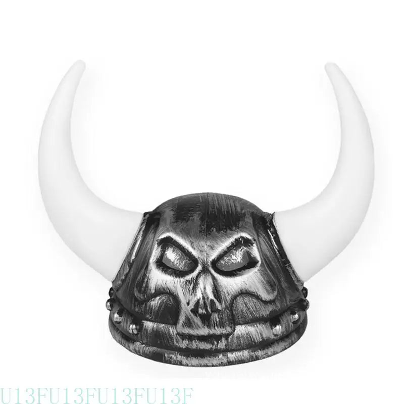 Viking Horned Helmet Hat – Medieval Warrior Costume Adults