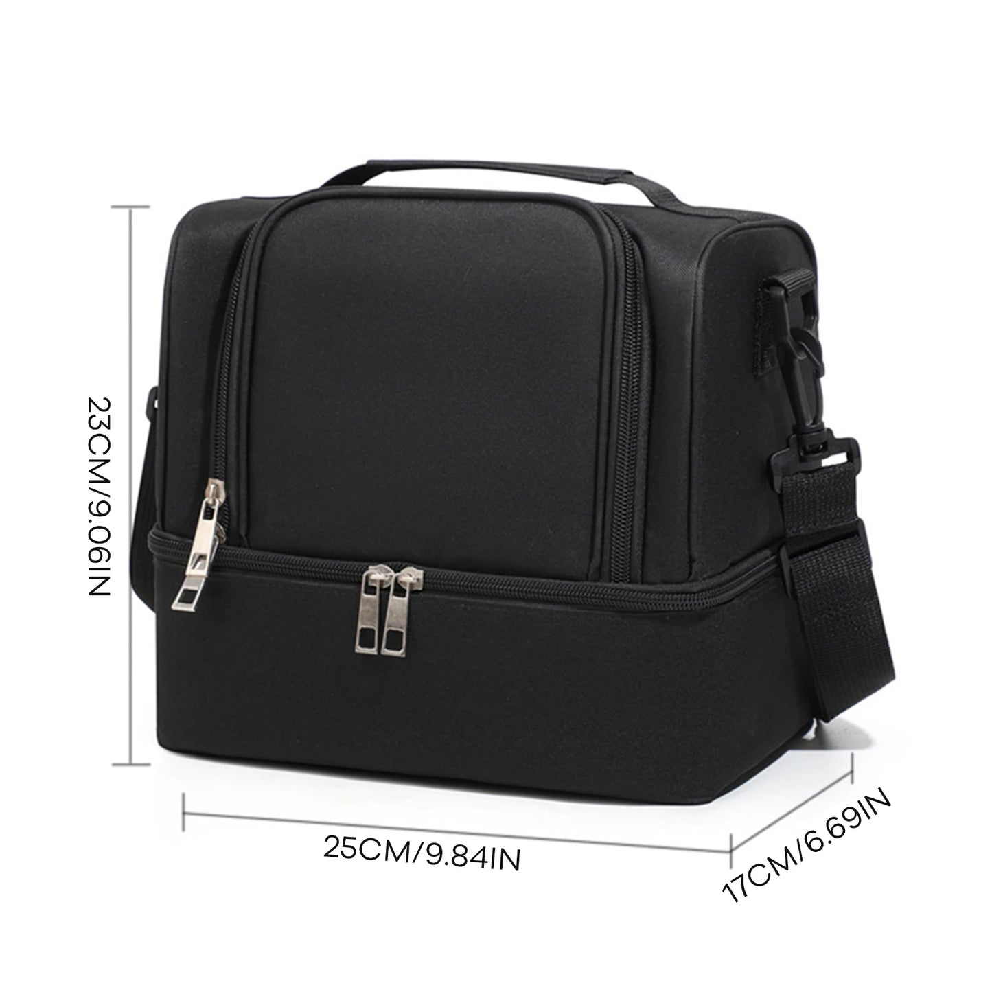 Aluminum Foil Insulated Lunch Bag Large Capacity Thermal Food Container Tote with Handles for Office School Picnic Travel Peaceful Pleasures Health and Wellness