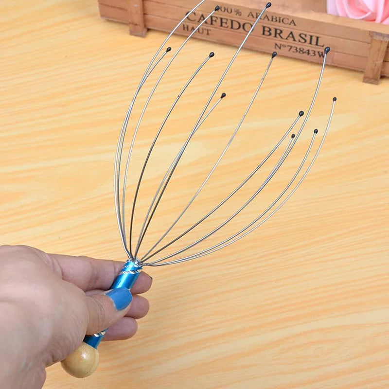 Octopus Scalp Massager – Stainless Steel Head Scratcher Claw
