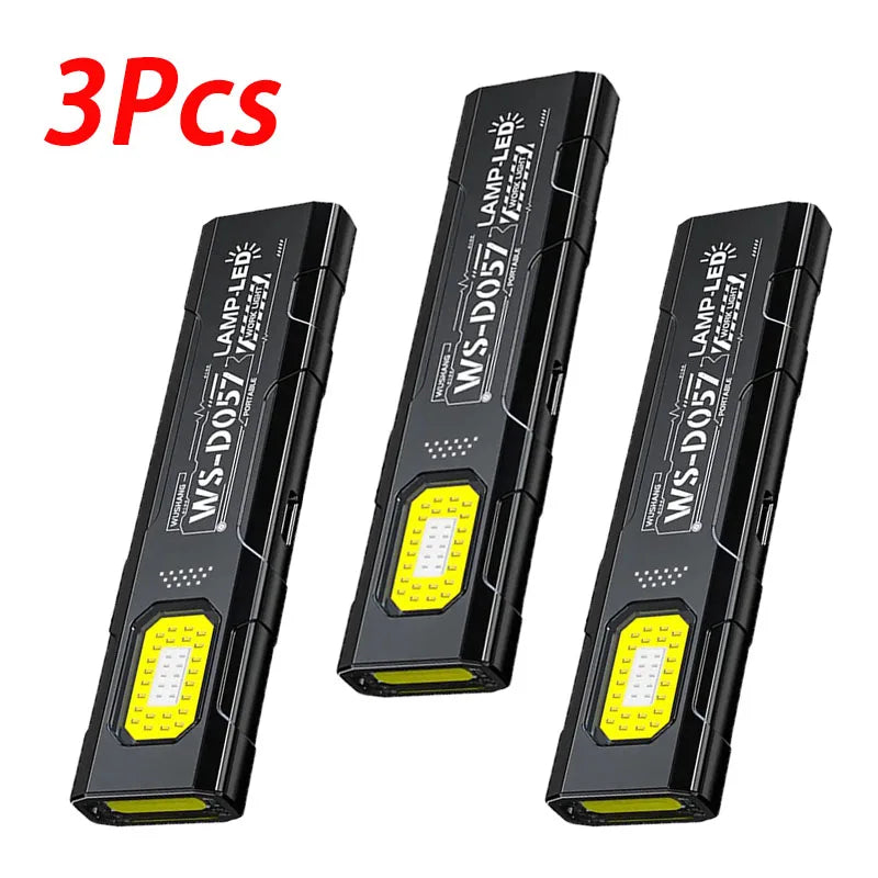 Mikenoon Mini EDC Flashlight COB 600LM | Hat Clip & Magnet