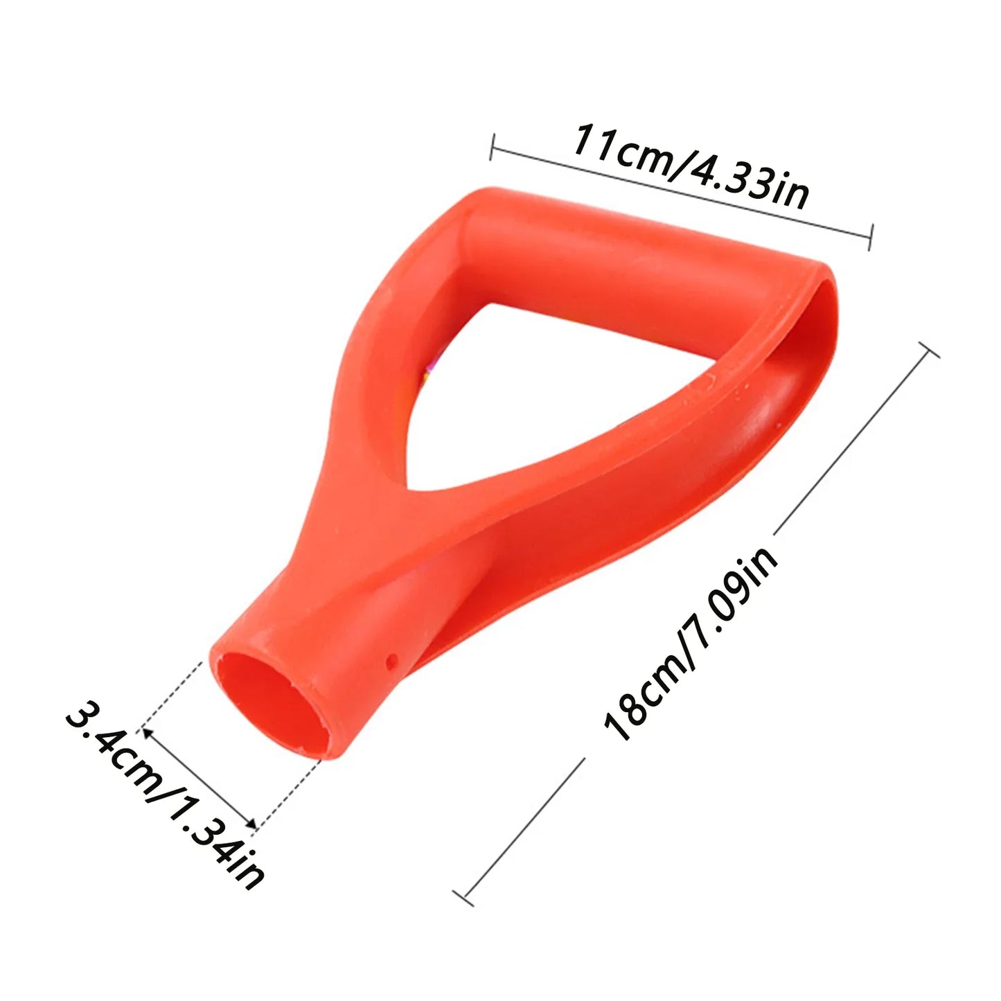 D-Shaped Shovel Handle Grip – PP Replacement for Rakes & Shovels