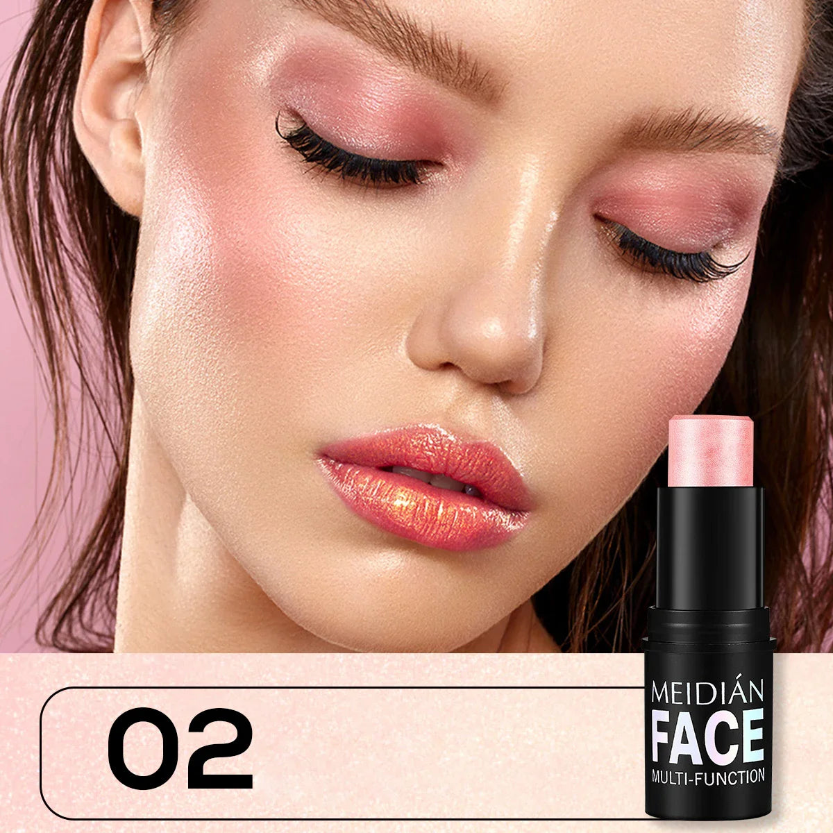6-Color Dual-Use Blush & Lip Stick – Natural Contour Makeup