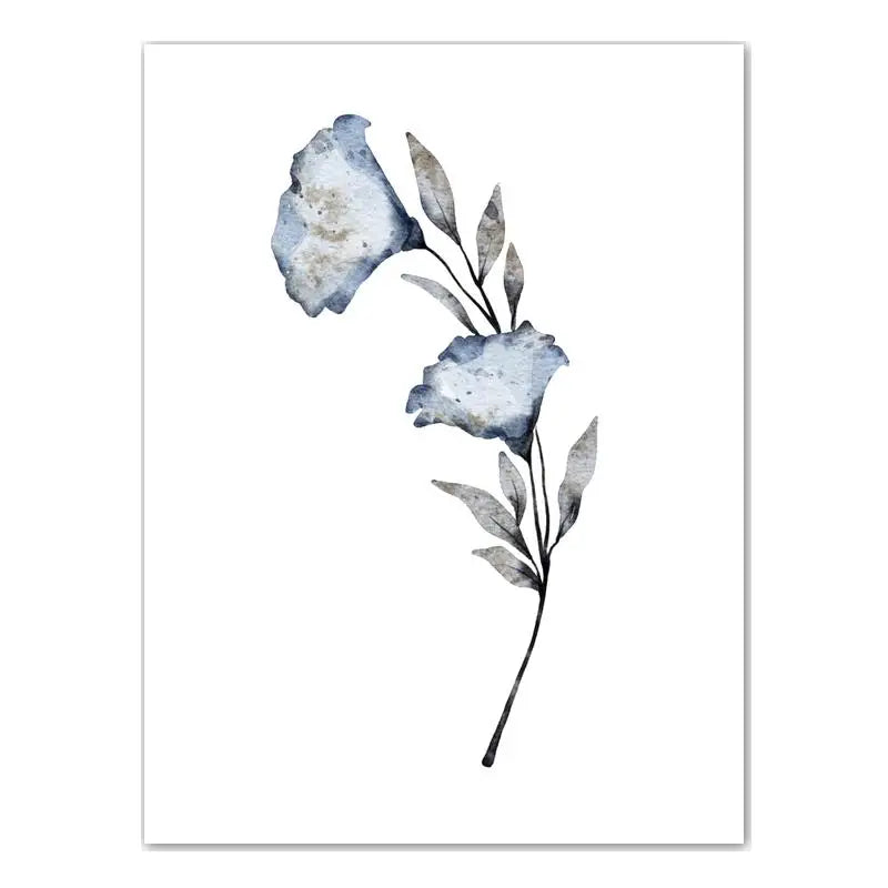 Botanical Flower Wall Art, Minimalist Plant Canvas Painting, Nordic Poster Print for Living Room Bedroom Wall Decor Peaceful Pleasures Health and Wellness 03 40x60cm No Frame China Mainland