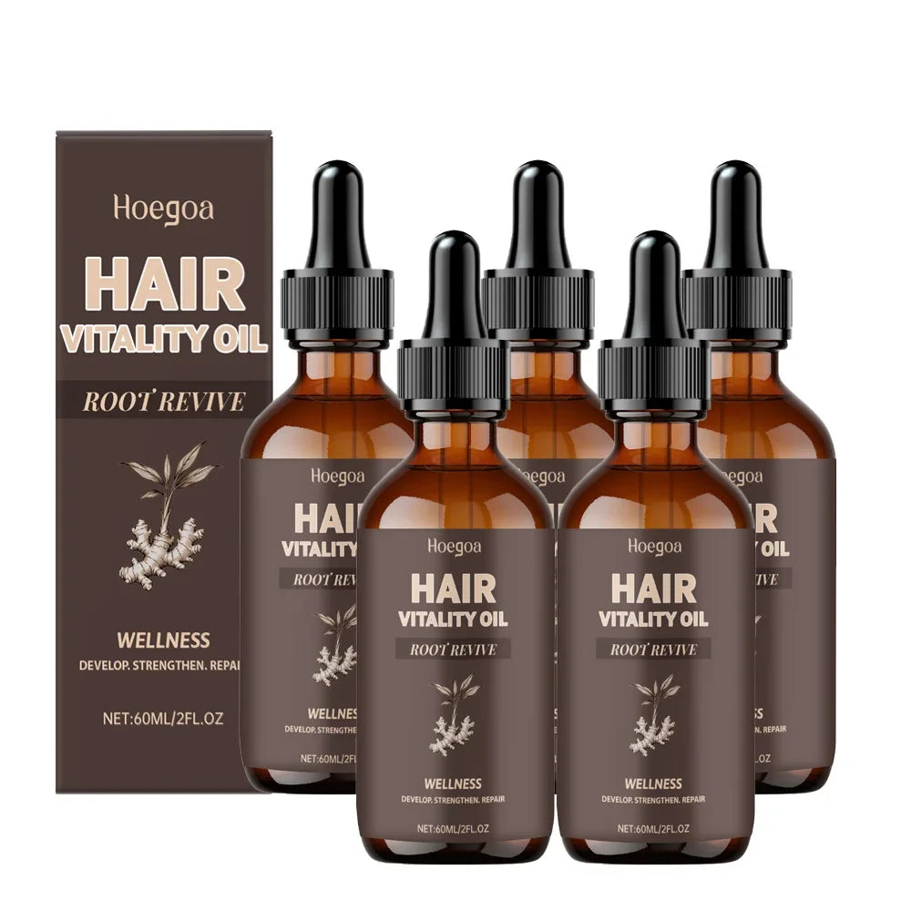 Argan Oil Hair Serum for Damaged Hair – Frizz Control & Shine Peaceful Pleasures Health and Wellness 5pcs