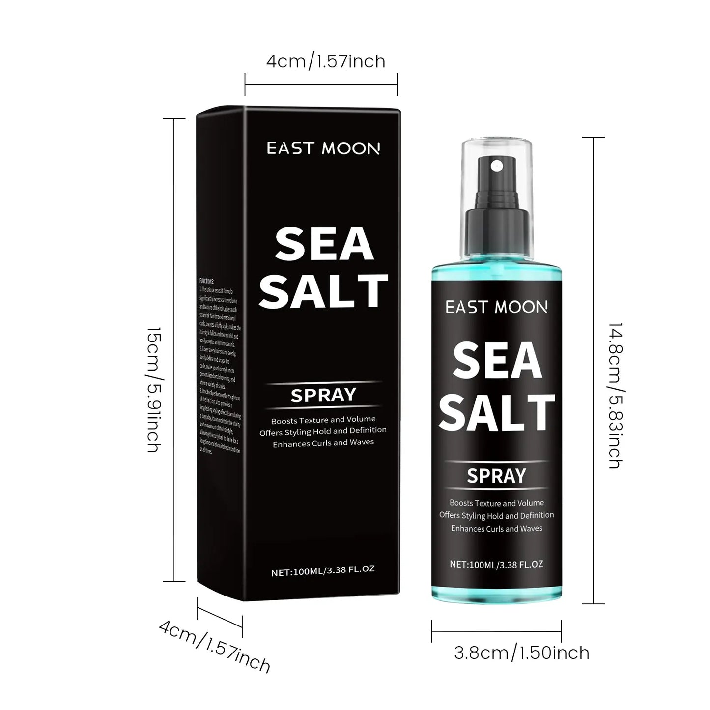 Sea Salt Hair Spray – Curl Defining, Volume & Strong Hold Peaceful Pleasures Health and Wellness