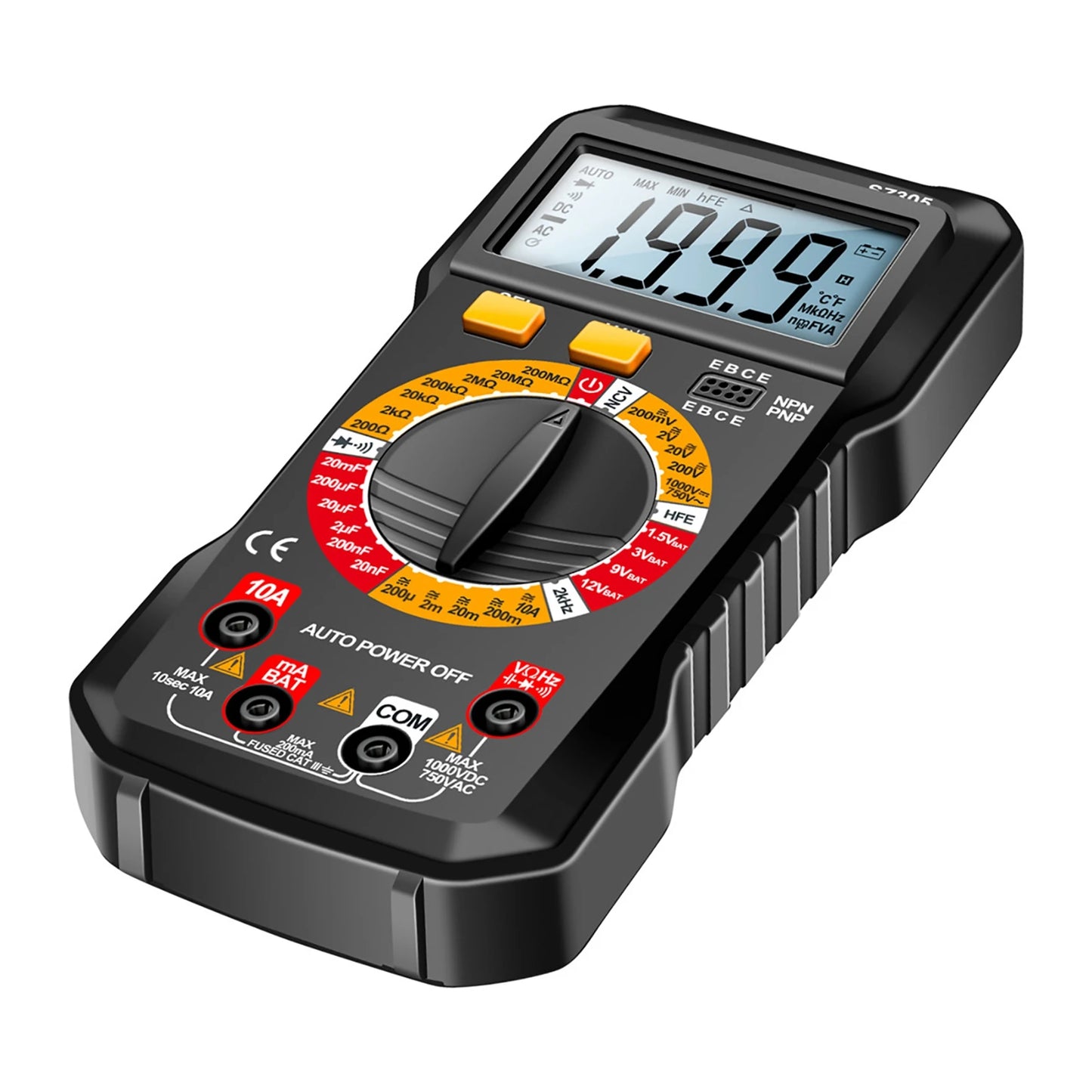 ANENG SZ305 Multimeter Capacitor Testers Professional 1999 Counts Smart Voltmeter Ohm Meter Fast Accurately Measures Voltage Peaceful Pleasures Health and Wellness A