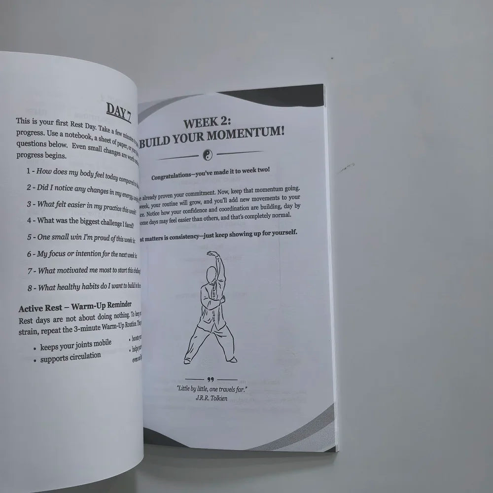 Tai Chi Fitness Manual Book Seniors Beginners Protects Joints