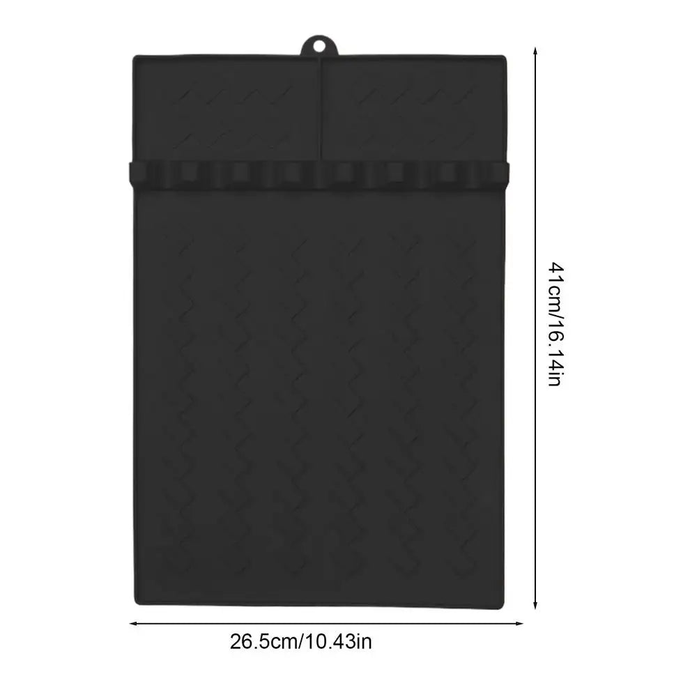 Silicone Grill Mat Spatula Holder & Side Shelf Pad | BBQ Tool