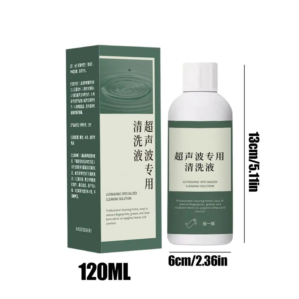 Professional Jewelry Cleaner Solution Concentrated Ultrasonic Cleaning Liquid, Effective Tarnish Remover for Rings, Necklaces Peaceful Pleasures Health and Wellness 120ml