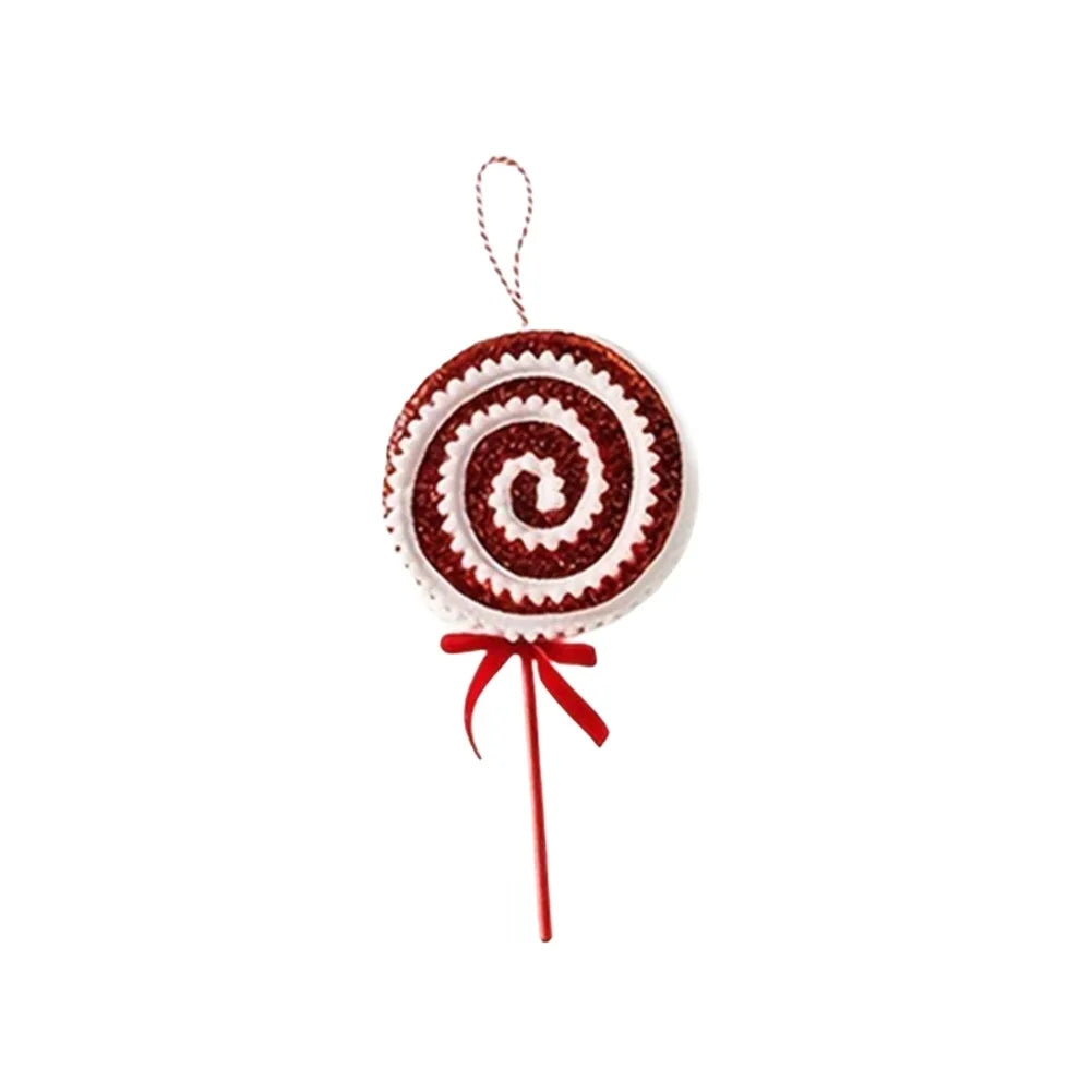Glitter Lollipop Christmas Ornament | Sparkly Swirl Tree Decor