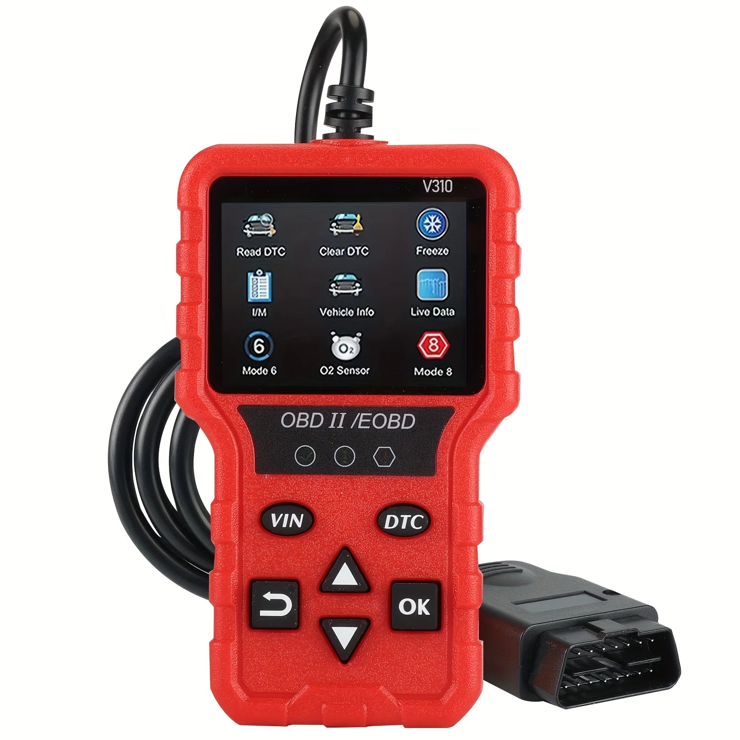 Universal OBD2 CAN Scanner – Read & Erase Engine Fault Codes Peaceful Pleasures Health and Wellness Red