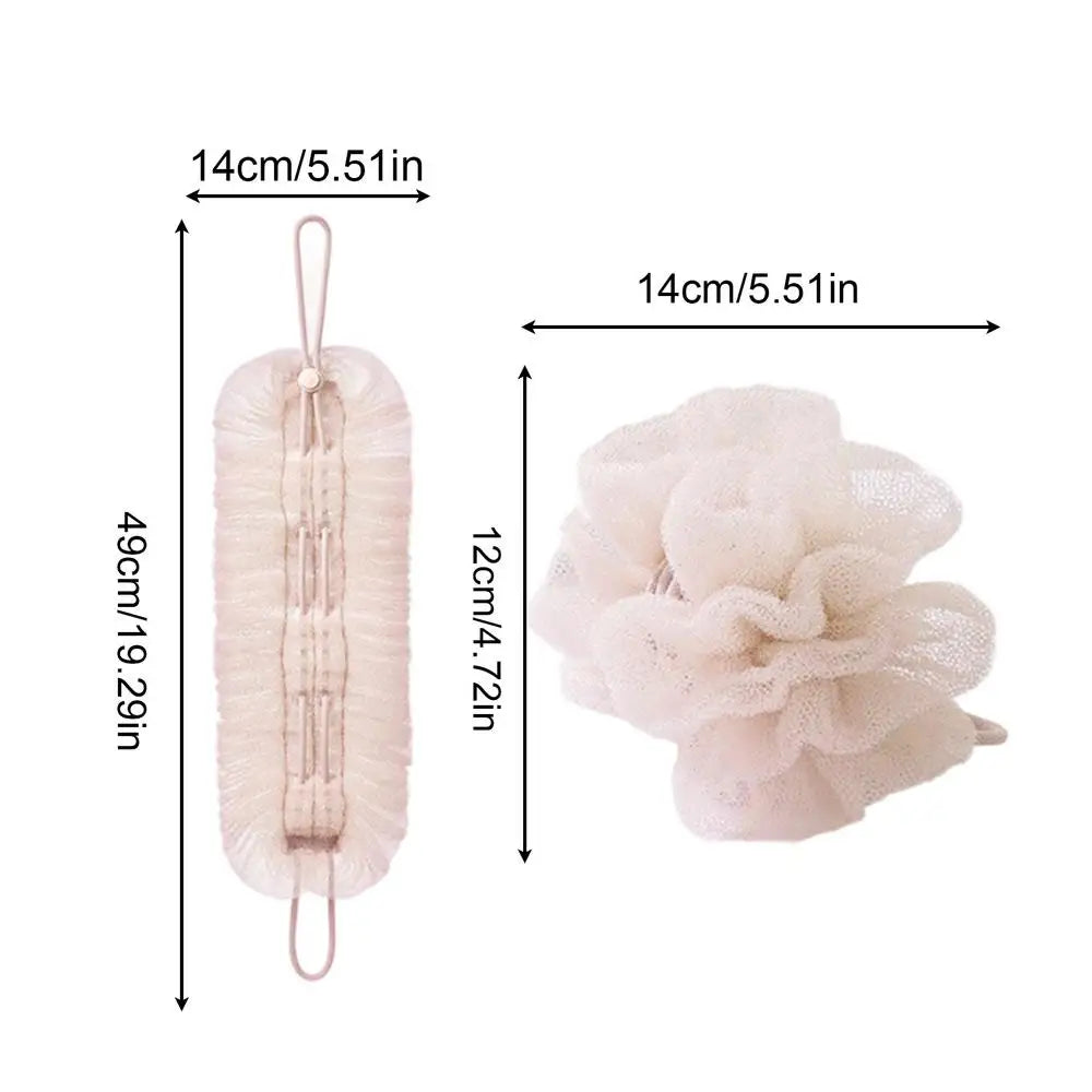 Loofah Washcloth Combo Exfoliation Washcloth Towel with Suction Cup Bath Exfoliation Puff Ball for Skin Renewal Body Wash Deep Peaceful Pleasures Health and Wellness Pink China Mainland