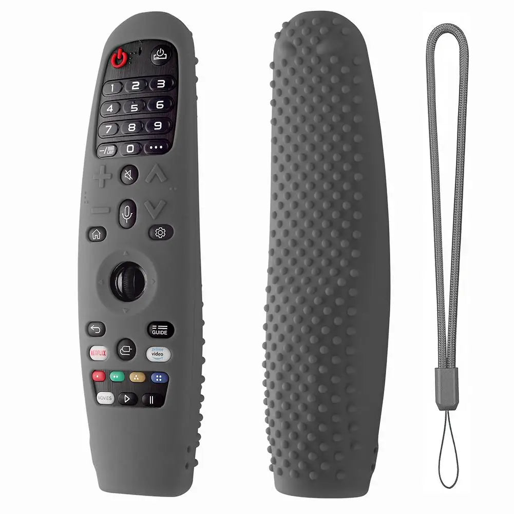 New For LG Smart TV AN-MR650A600 20GA 19BA Remote Control Case Soft Silicone Protective Cover Compatible Replacement Accessories Peaceful Pleasures Health and Wellness dark grey