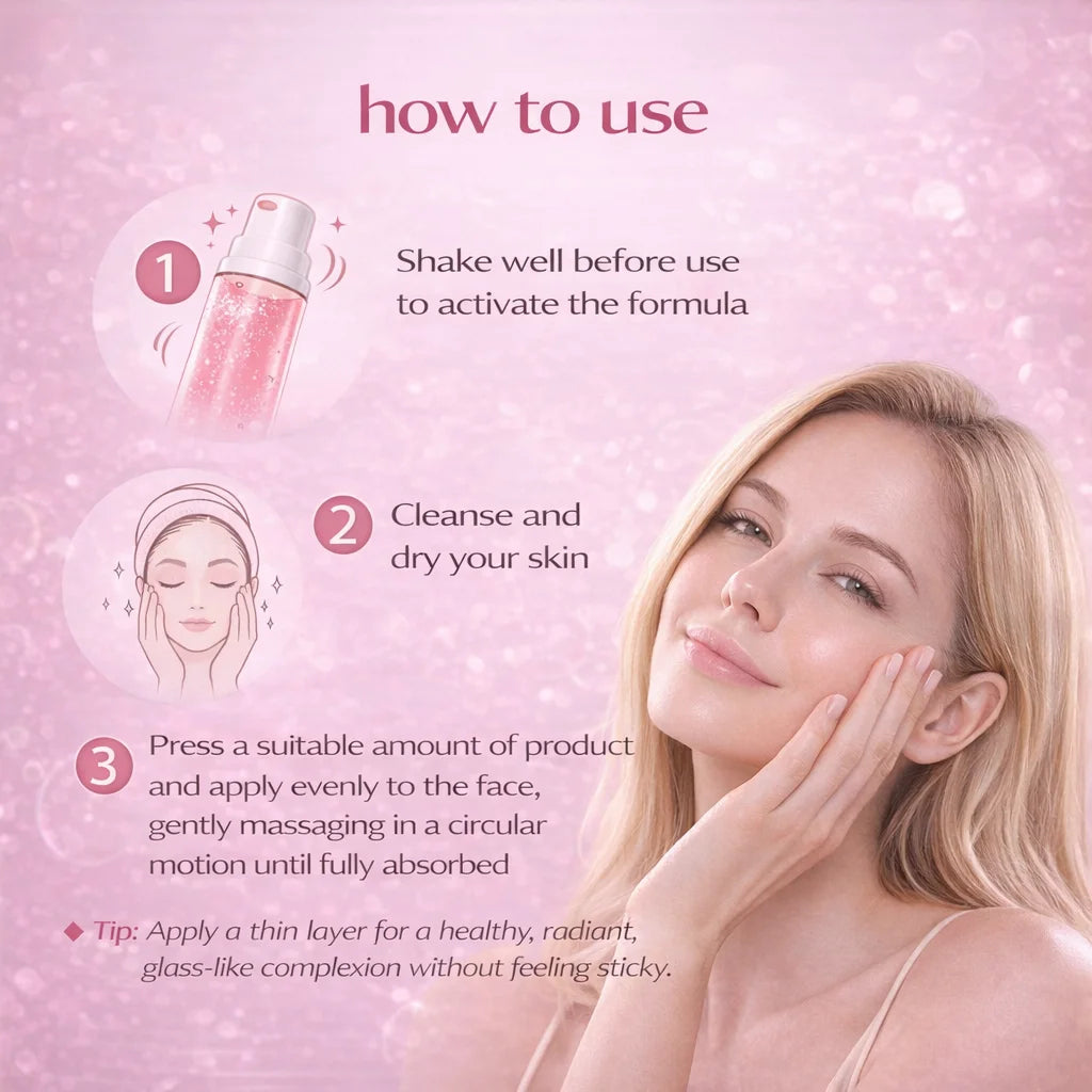 PDRN Pink Collagen Bubble Serum Glow Firming Serum with 99% Purity PDRN & Low Molecular Collagen Lightweight Fast-Absorbing Peaceful Pleasures Health and Wellness