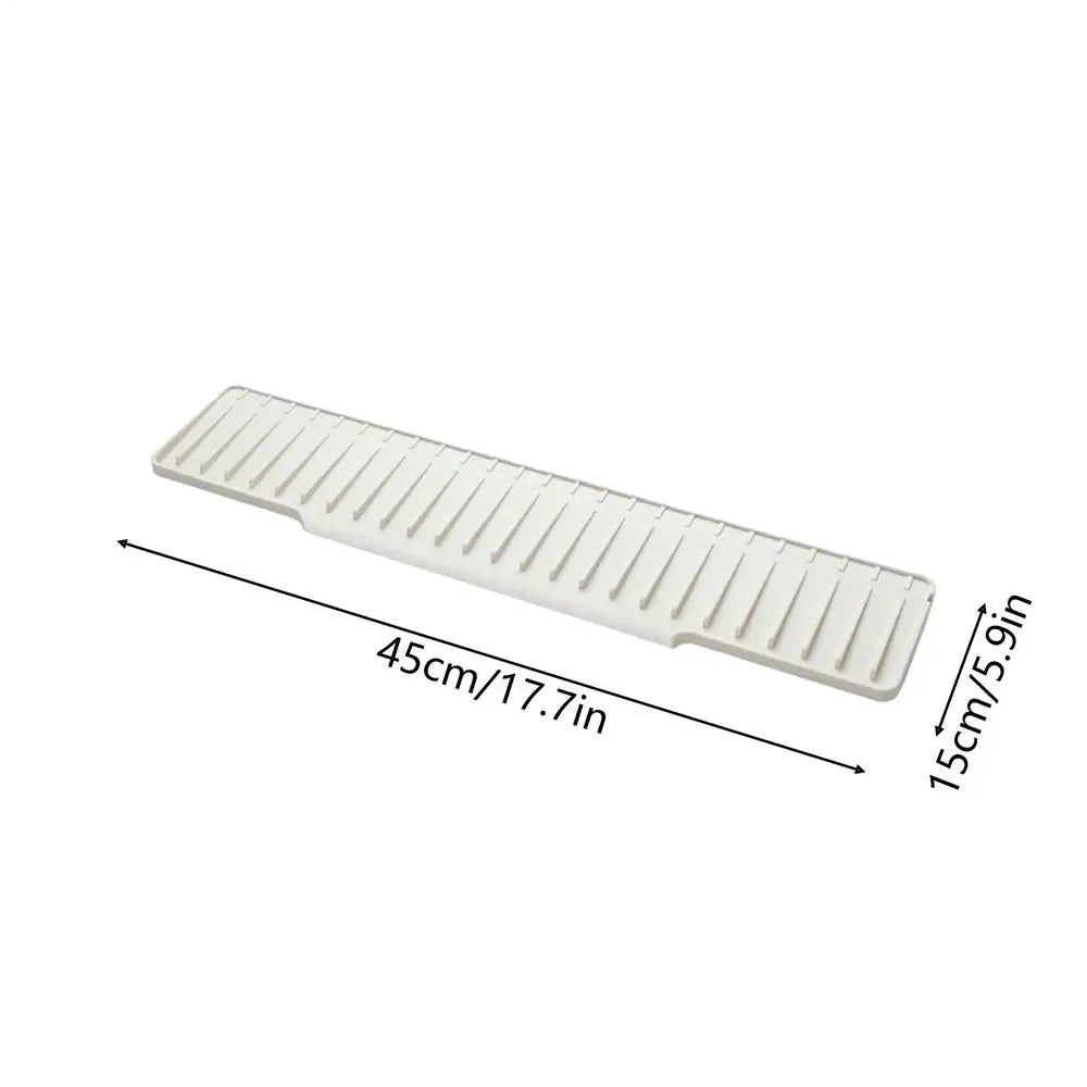 Long Silicone Sink Faucet Mat – Splash Guard & Countertop Protector
