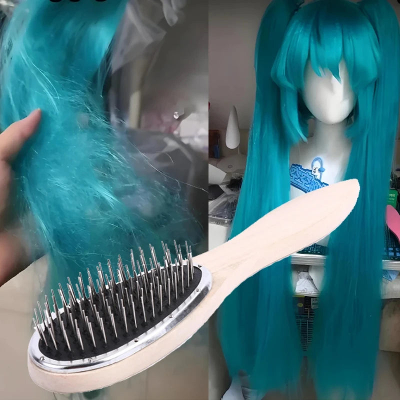 1pc Professional Brush For Wig Anti Static Steel Comb for Tangle Hair Extensions Training Salon Tools Peaceful Pleasures Health and Wellness