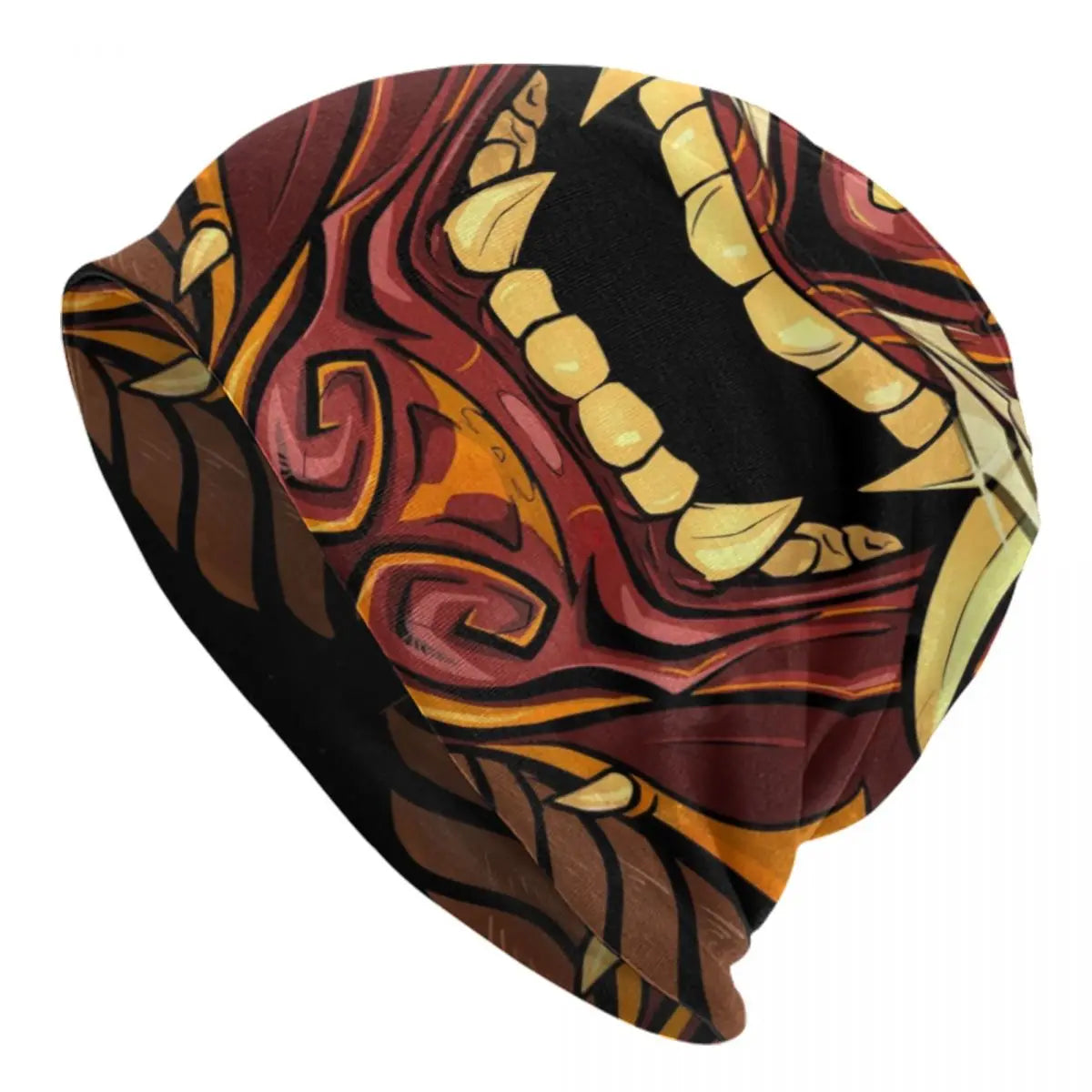 Japanese Samurai Knit Beanie Hat | Hip Hop Unisex Skullies