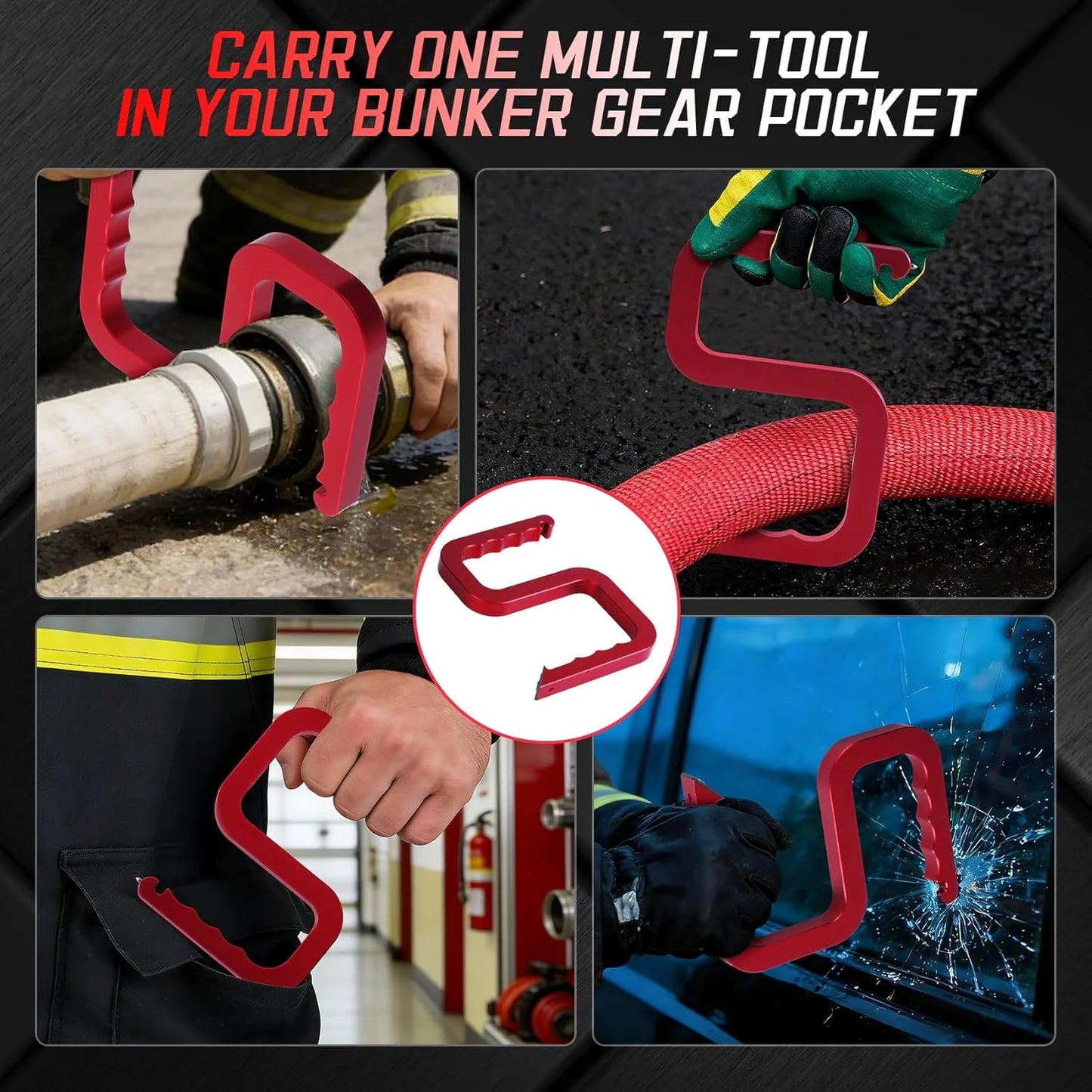 Firefighter Snagger Tool 1 75 2 5 Hoses Window Breaker Spanner Wrench