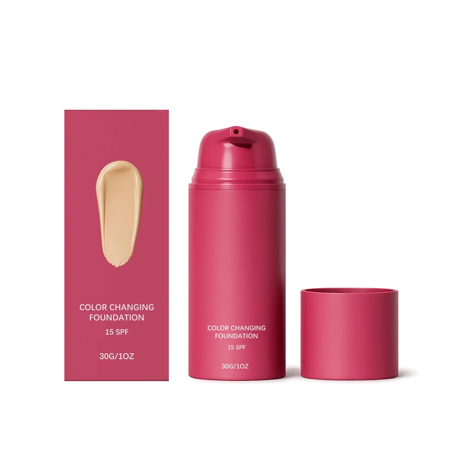 Color Changing Foundation SPF15 – Skin Tone Adapting Liquid