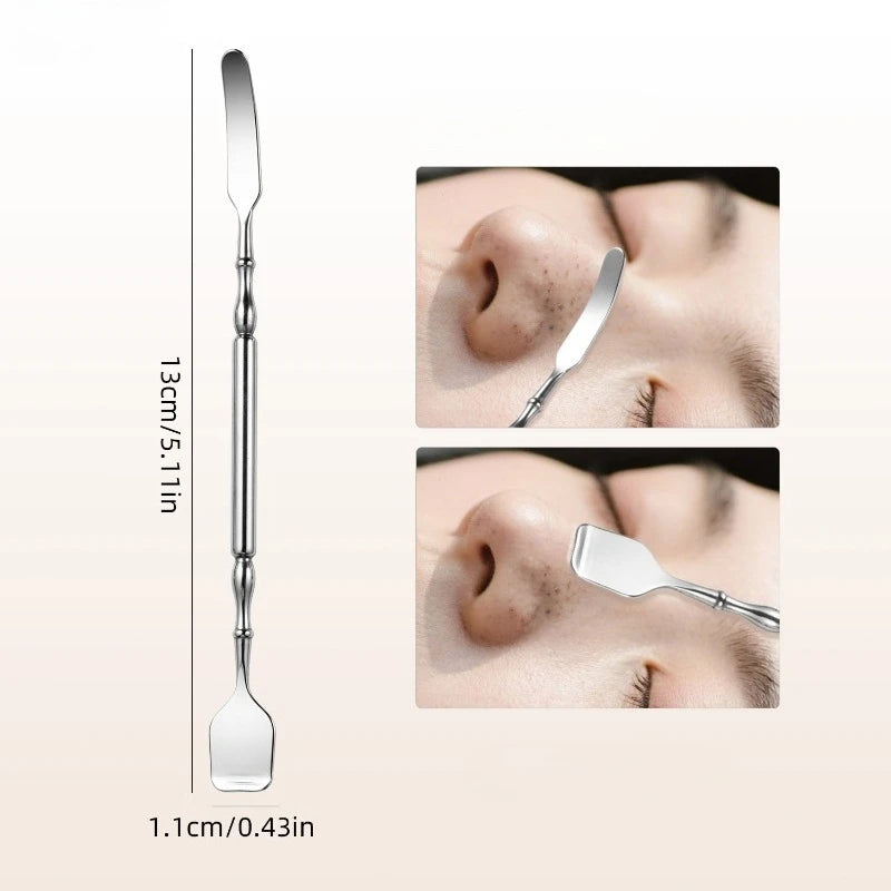 Stainless Steel Double-Head Blackhead Extractor Tool
