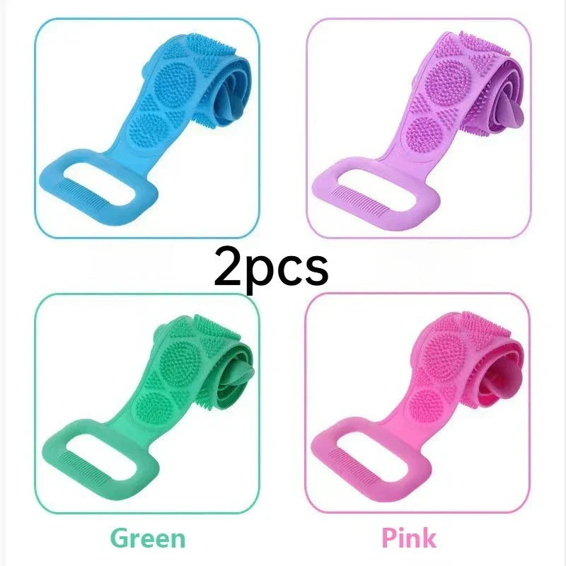Silicone Back Scrubber – Double-Sided Exfoliating Bath Brush