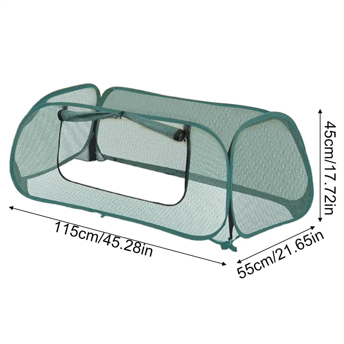 Pop-Up Garden Plant Cover Mesh Net | Bird & Pest Barrier 115x55x45cm