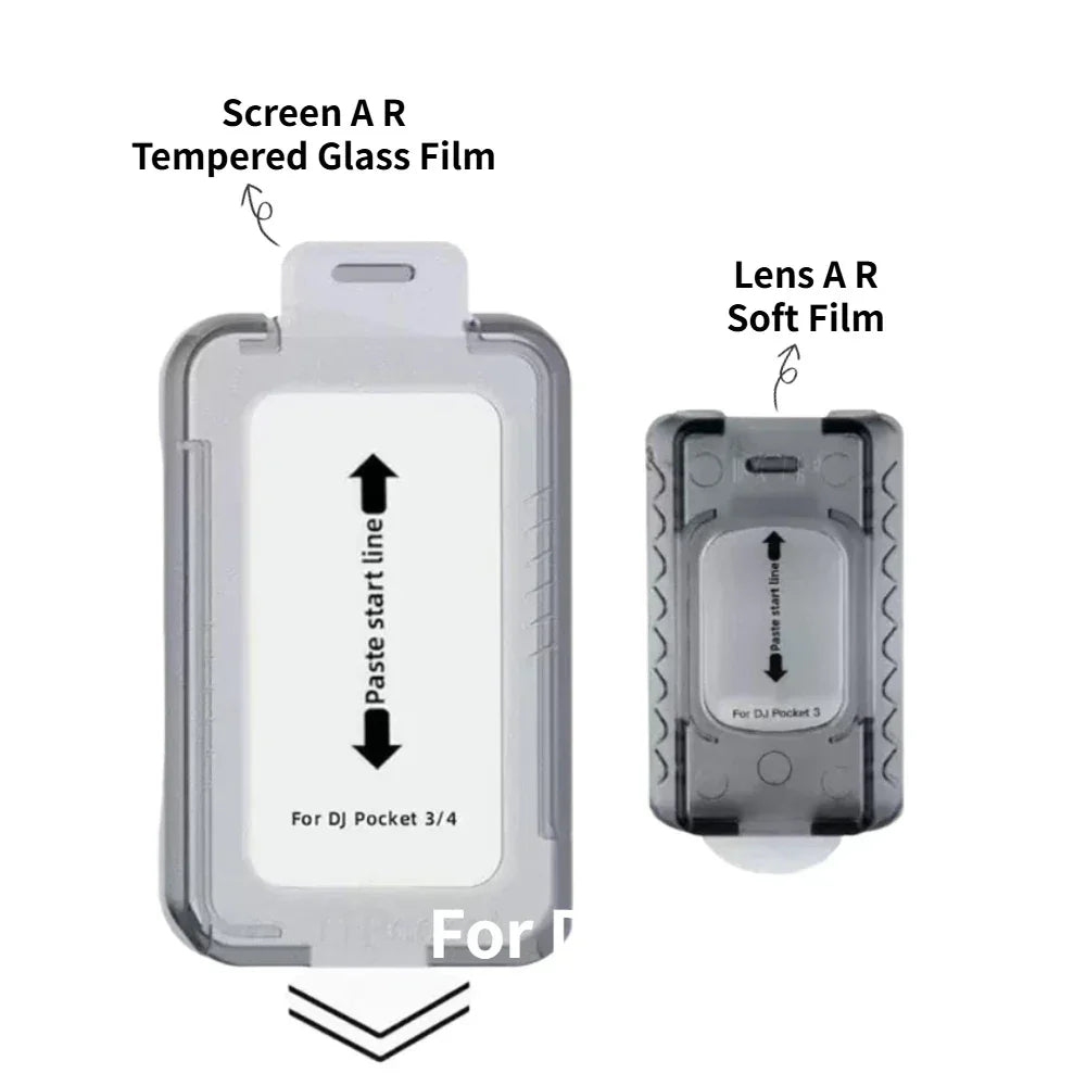 Ultra HD AR Protective Film Set For DJI Pocket 4 Lens and Screen Shatterproof Tempered Glass Film Easy Install Screen Protector Peaceful Pleasures Health and Wellness Screen And Lens