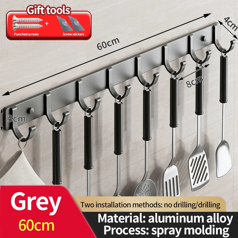 No-Drill Coat & Robe Hook | Aluminum Wall Hanger Organizer