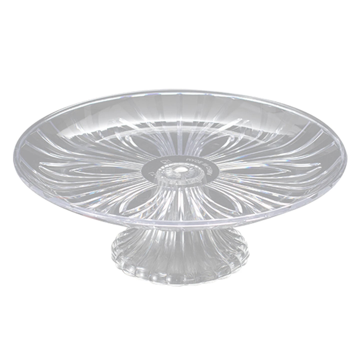 Clear Embossed Fruit & Snack Serving Tray | PET Plate 15–30cm