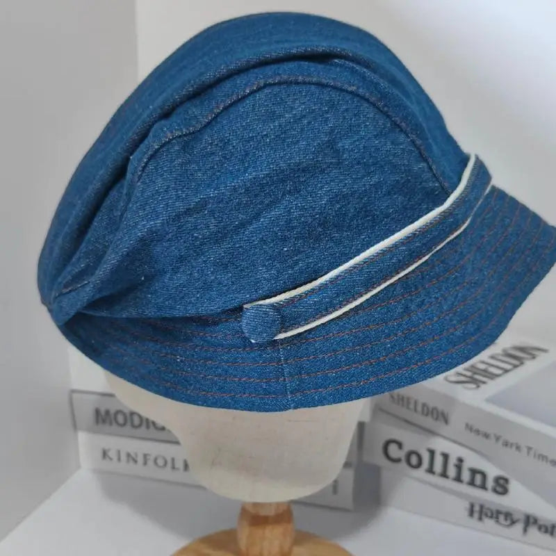 Retro Denim Bucket Hat Women – Short Brim Fisherman Sun Cap