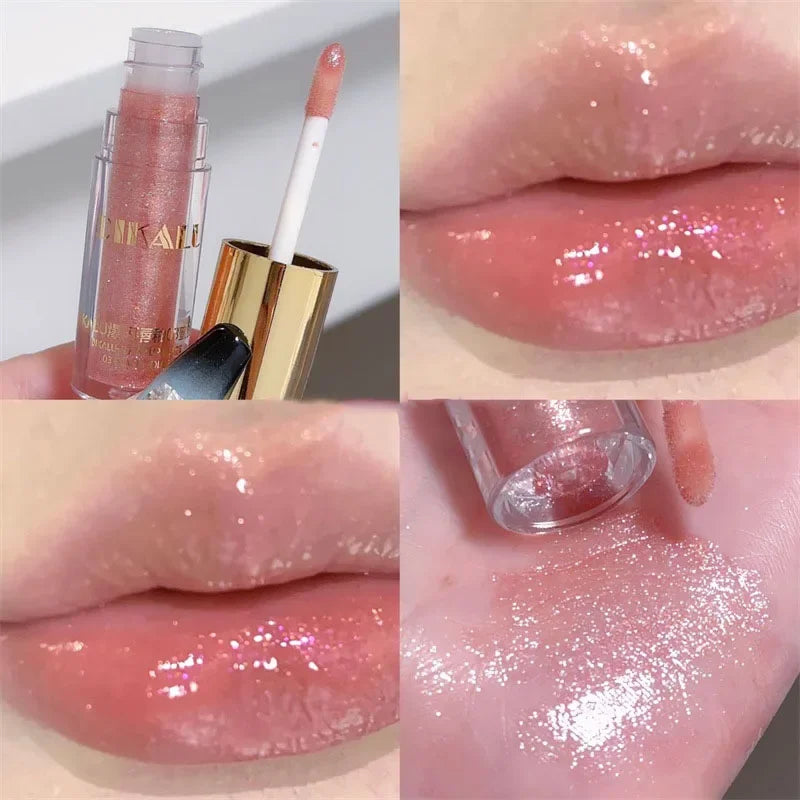 DIKALU Diamond Glitter Lip Gloss – 5 Colors, Waterproof Shimmer