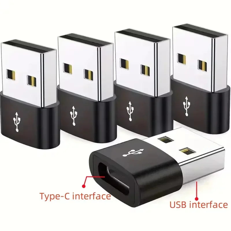 5PCS OTG USB 3.0 To Type C Adapter Type C Male To USB Female Converter for Laptop Macbook Xiaomi Samsung OTG Connector Peaceful Pleasures Health and Wellness 5pcs Black-C