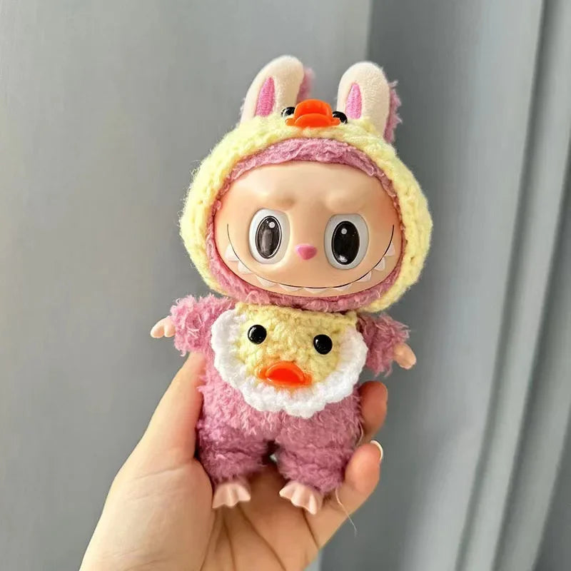 Mini Plush Doll Clothes – Labubu V1 V2 Climbing Suit Outfit