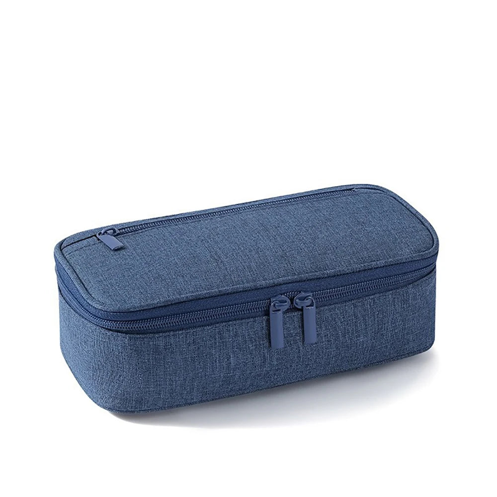 Simple Solid Large Capacity Pencil Case Student Stationery Box